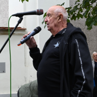 Jan Pangrác domažlický patriot, 7. na kandidátce koalice STAČILO! do krajského zastupitelstva při projevu